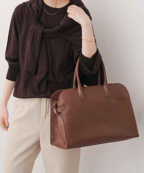 MILOS(ミロス)の「《追加3》MILOS / ミロス 別注ボストンバッグ *(ボストンバッグ・レディース・キャメル/ブラック・FREE)」の2枚目の写真