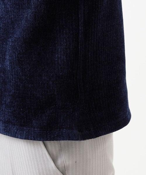 MICHEL KLEIN HOMME (ミッシェルクランオム)の「クルーネックモールニット(ニット/セーター・メンズ・パープル/ネイビー・MEDIUM/LARGE/X-LARGE)」の8枚目の写真