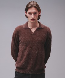 skipper feather knit / スキッパーフェザーニット