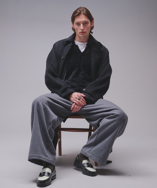 Regen Glanz(レーゲングランツ)の「skipper feather knit / スキッパーフェザーニット(ニット/セーター・メンズ・ワインレッド/ブラウン系その他/ブラック・SMALL/MEDIUM/LARGE)」の12枚目の写真