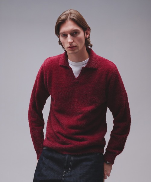 セール】skipper feather knit / スキッパーフェザーニット（ニット