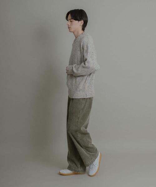 SENSE OF PLACE by URBAN RESEARCH（センスオブプレイスバイアーバンリサーチ）の「『洗濯可』カラーネップニットプルオーバー（ニット/セーター・メンズ・アイボリー/ブラック/ブラウン・MEDIUM/LARGE）」の11枚目の写真