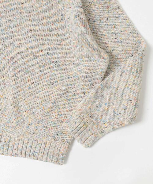 SENSE OF PLACE by URBAN RESEARCH（センスオブプレイスバイアーバンリサーチ）の「『洗濯可』カラーネップニットプルオーバー（ニット/セーター・メンズ・アイボリー/ブラック/ブラウン・MEDIUM/LARGE）」の13枚目の写真