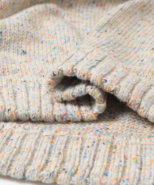 SENSE OF PLACE by URBAN RESEARCH（センスオブプレイスバイアーバンリサーチ）の「『洗濯可』カラーネップニットプルオーバー（ニット/セーター・メンズ・アイボリー/ブラック/ブラウン・MEDIUM/LARGE）」の15枚目の写真