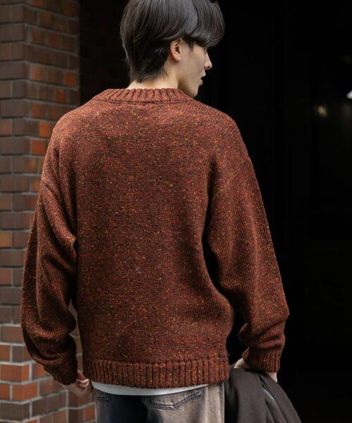 セール】『洗濯可』カラーネップニットプルオーバー（ニット/セーター