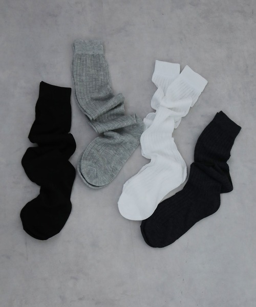 bohmal（ボマール）の「シアーロングソックス（ソックス/靴下・レディース・グレー/ホワイト/ブラック/チャコールグレー・FREE）」の5枚目の写真