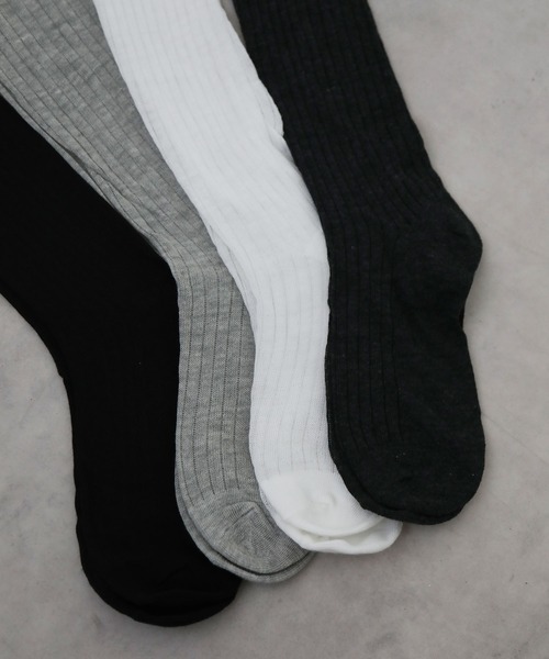 bohmal（ボマール）の「シアーロングソックス（ソックス/靴下・レディース・グレー/ホワイト/ブラック/チャコールグレー・FREE）」の7枚目の写真