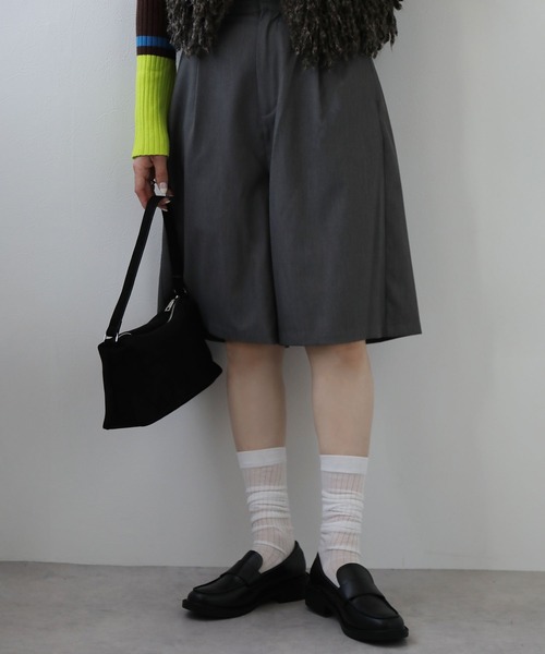 bohmal（ボマール）の「シアーロングソックス（ソックス/靴下・レディース・グレー/ホワイト/ブラック/チャコールグレー・FREE）」の9枚目の写真