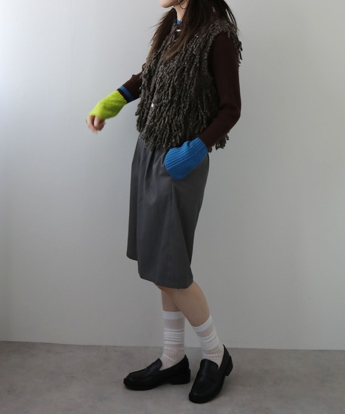 bohmal（ボマール）の「シアーロングソックス（ソックス/靴下・レディース・グレー/ホワイト/ブラック/チャコールグレー・FREE）」の10枚目の写真