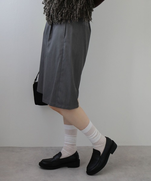 bohmal（ボマール）の「シアーロングソックス（ソックス/靴下・レディース・グレー/ホワイト/ブラック/チャコールグレー・FREE）」の11枚目の写真