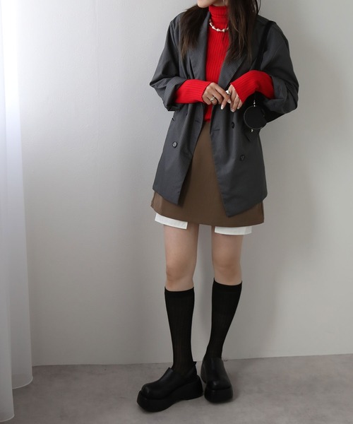 bohmal（ボマール）の「シアーロングソックス（ソックス/靴下・レディース・グレー/ホワイト/ブラック/チャコールグレー・FREE）」の22枚目の写真