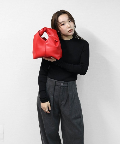 THE CELL.（ザセルドット）の「ツイストバッグ　TWIST BAG（ハンドバッグ・レディース・レッド/ブラック/ブラウン・FREE）」の7枚目の写真