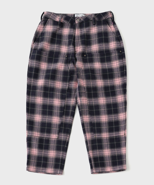Evisen Skateboards（エビセンスケートボード）の「EVISEN / エビセン CHECK WOOL PAINTER PANTS（その他パンツ・メンズ・ピンク/グリーン・LARGE/MEDIUM）」の2枚目の写真