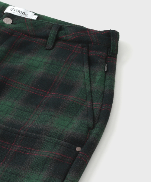 セール】EVISEN / エビセン CHECK WOOL PAINTER PANTS（その他パンツ