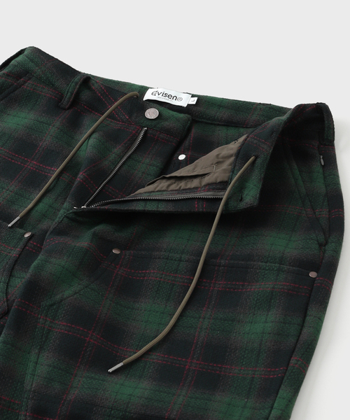 Evisen Skateboards（エビセンスケートボード）の「EVISEN / エビセン CHECK WOOL PAINTER PANTS（その他パンツ・メンズ・ピンク/グリーン・LARGE/MEDIUM）」の6枚目の写真