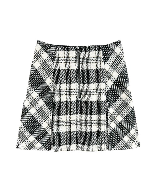 Rose Muse(ロゼミューズ)の「tweed check mini skirt(スカート・レディース・ブラック・SMALL/MEDIUM)」の6枚目の写真
