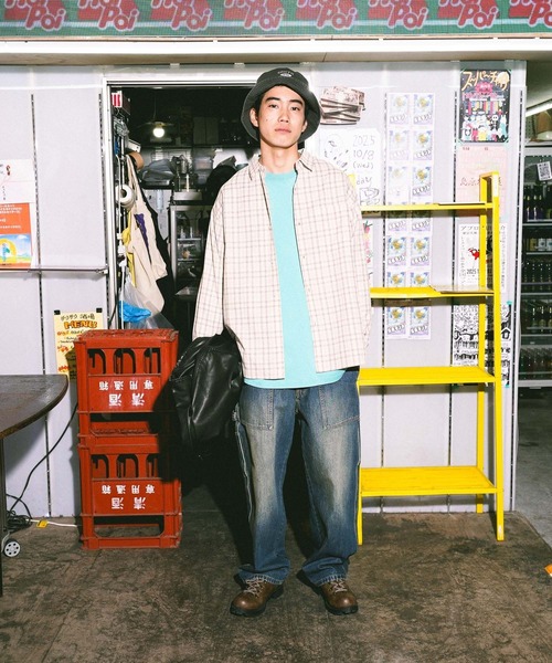 niko and...（ニコアンド）の「12.5oz ペインターデニムパンツ　PAINTER DENIM PANTS　[niko and ...JEANS]（デニムパンツ・メンズ・インディゴブルー/ブラウン/ダークブラウン/ピンク/サックスブルー/カーキ/オフホワイト/ブルー・MEDIUM/SMALL/LARGE）」の19枚目の写真