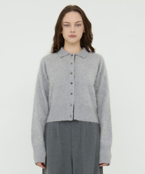 CINOH チノ　ニットカーディガン CINOH/チノ】別注 CASHMERE CARDIGAN/カシミヤカーディガン/シャギー