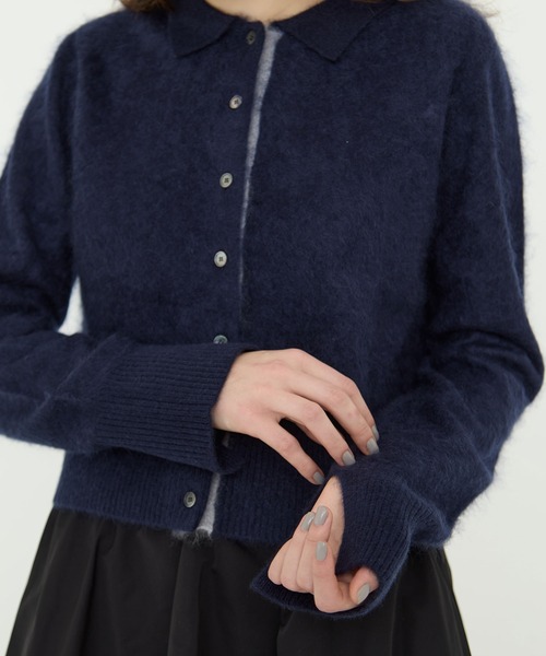 CINOH/チノ】別注 CASHMERE CARDIGAN/カシミヤカーディガン/シャギー