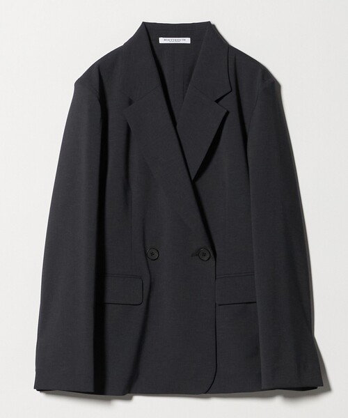 BEAUTY&YOUTH UNITED ARROWS(ビューティーアンドユースユナイテッドアローズ)の「テーラード ダブルジャケット 吸水速乾 防シワ UV(テーラードジャケット・レディース・ベージュ/ダークグレー/その他9・XS/M/S)」の7枚目の写真