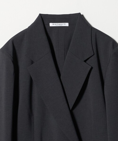 BEAUTY&YOUTH UNITED ARROWS(ビューティーアンドユースユナイテッドアローズ)の「テーラード ダブルジャケット 吸水速乾 防シワ UV(テーラードジャケット・レディース・ベージュ/ダークグレー/その他9・XS/M/S)」の9枚目の写真