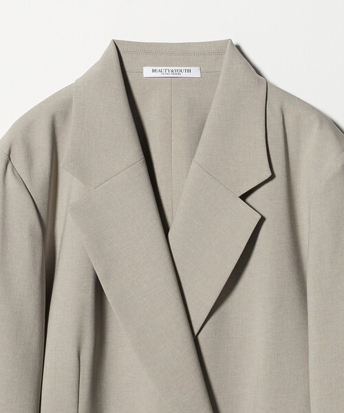 BEAUTY&YOUTH UNITED ARROWS(ビューティーアンドユースユナイテッドアローズ)の「テーラード ダブルジャケット 吸水速乾 防シワ UV(テーラードジャケット・レディース・ベージュ/ダークグレー/その他9・XS/M/S)」の16枚目の写真