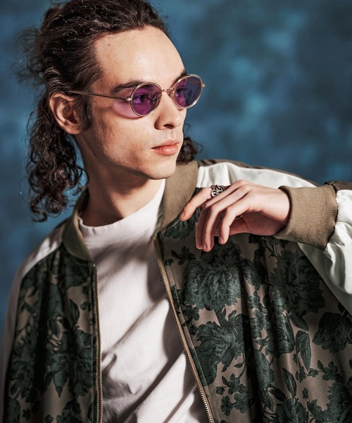 Jih Nunc(ジーヌンク)の「mj11349- フラワープリントルーズシルエットスカジャン(JIH-R1145)(スカジャン・メンズ・ベージュ/ブラック・M/S/L)」の11枚目の写真