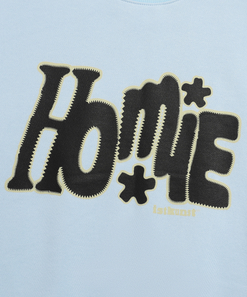 ISTKUNST(イストクンスト)の「ZIGZAG LINE HOMIE SWEATSHIRTS_SKY BLUE(IK2DFMM459A)(スウェット・レディース・スカイブルー・S/M/L)」の4枚目の写真