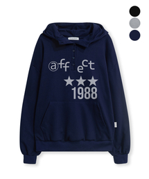 FUZZY SCAN（ファジスキャン）の「アフェクトボタンヘンリーネックフードTシャツ3カラー（パーカー）」