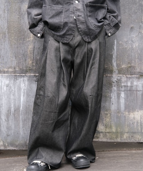 SHINYAKOZUKA(シンヤコヅカ)の「ORDINARY CITY BAGGY(ISSUE#8)(デニムパンツ・メンズ・ブラック/インディゴブルー・SMALL/MEDIUM/X-LARGE/LARGE/X-SMALL)」の1枚目の写真