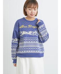 Samansa Mos2（サマンサ モスモス）の「山柄ジャカードニット（ニット/セーター）」