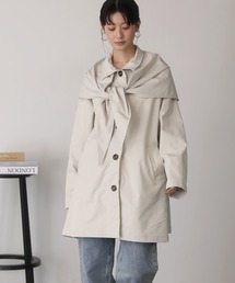 shetila（シェティラ）の「スカーフ付き 2WAY ステンカラーコート（ステンカラーコート）」