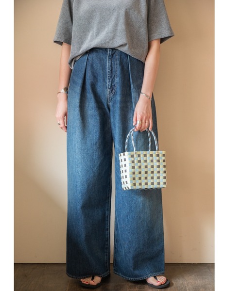 LILA&FLEUR(リラアンドフルール)の「Sweet Basket S(かごバッグ・レディース・ミント/ピンク系/パープル系/イエロー系/サックスブルー系/ブルー系/グリーン系・SMALL)」の4枚目の写真