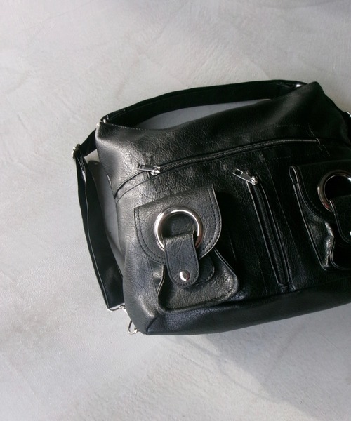 SANSeLF（サンセルフ）の「【SANSeLF】マルチポケットショルダーバッグ saa26s009（ショルダーバッグ・レディース・ブラック/ホワイト・FREE）」の15枚目の写真