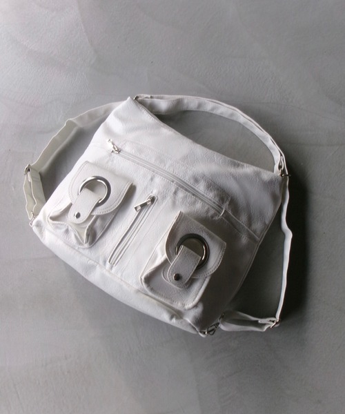 SANSeLF（サンセルフ）の「【SANSeLF】マルチポケットショルダーバッグ saa26s009（ショルダーバッグ・レディース・ブラック/ホワイト・FREE）」の20枚目の写真