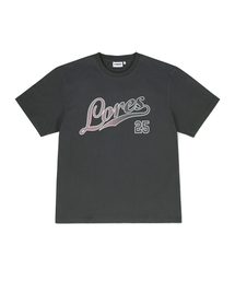 Script Fade Logo S/S Tee - Charcoal