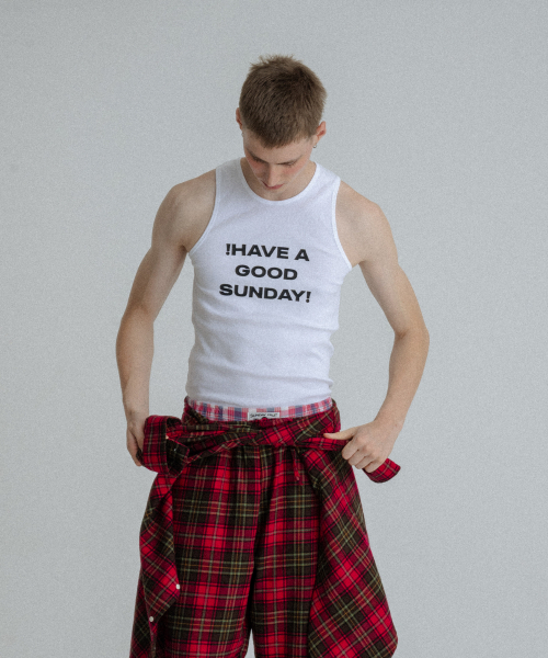 SUNDAY FRUIT MARKET(サンデーフルーツマーケット)の「GOOD SUNDAY SLEEVELESS IVORY(Tシャツ/カットソー・メンズ・その他・L)」の1枚目の写真