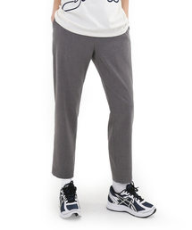 UNLC（ユーエヌエルシー）の「[ライトウェイト]ワイドシルエットクロップスラックスグレー（スラックス）」