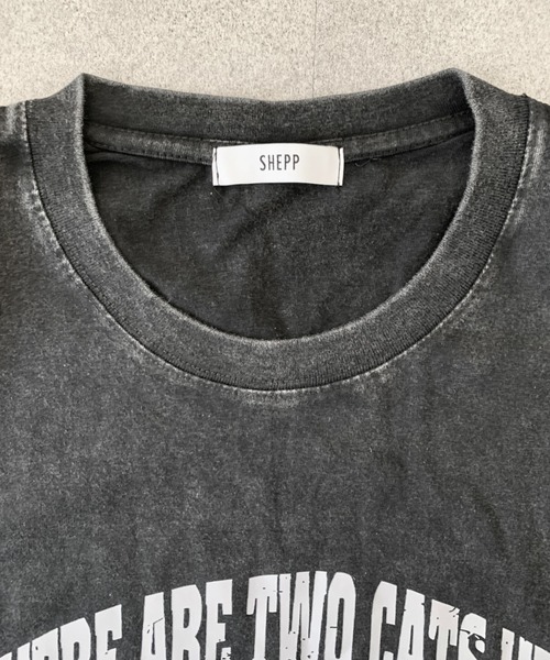 SHEPP（シープ）の「【26年春夏新作】ピグメントキャットシルエットハーフスリーブTシャツ 半袖（Tシャツ/カットソー・レディース・ブラック・L/M）」の10枚目の写真