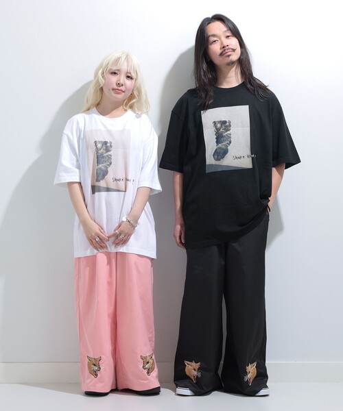 mmts(マミタス)の「【COLLABORATION】清水奈緒 / デコshake hands Tシャツ 旅行 レイヤード 洗濯可能 主役トップス ライブ(Tシャツ/カットソー・レディース・ブラック/ホワイト・S/M/L/XL)」の8枚目の写真