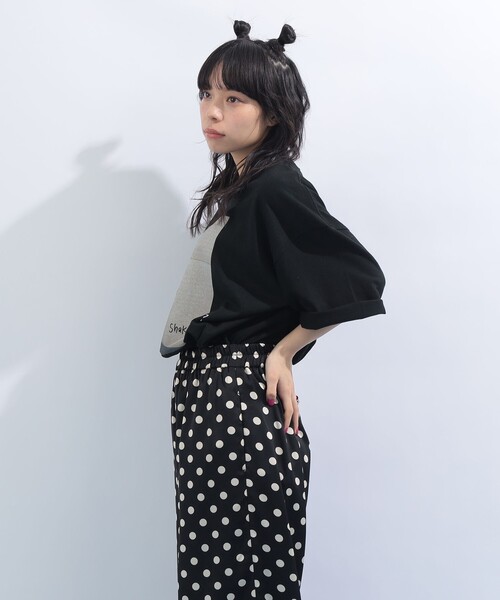 mmts(マミタス)の「【COLLABORATION】清水奈緒 / デコshake hands Tシャツ(Tシャツ/カットソー・レディース・ブラック/ホワイト・S/M/L/XL)」の12枚目の写真