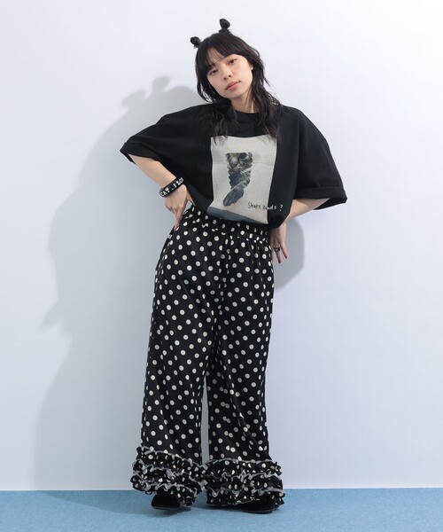 mmts(マミタス)の「【COLLABORATION】清水奈緒 / デコshake hands Tシャツ(Tシャツ/カットソー・レディース・ブラック/ホワイト・S/M/L/XL)」の13枚目の写真