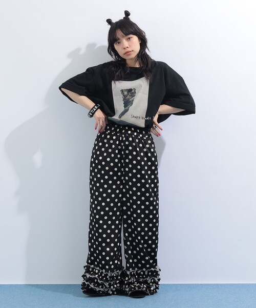 mmts(マミタス)の「【COLLABORATION】清水奈緒 / デコshake hands Tシャツ(Tシャツ/カットソー・レディース・ブラック/ホワイト・S/M/L/XL)」の14枚目の写真