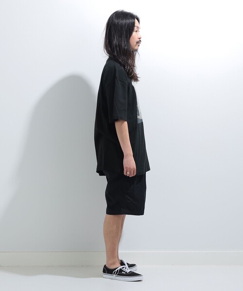 mmts（マミタス）の「【COLLABORATION】清水奈緒 / デコshake hands Tシャツ 旅行 レイヤード 洗濯可能 主役トップス ライブ（Tシャツ/カットソー・レディース・ブラック/ホワイト・S/M/L/XL）」の5枚目の写真