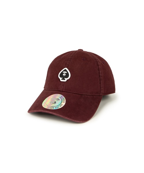 AAPE BY A BATHING APE（エーエイプバイアベイシングエイプ）の「AAPE NOW SPADES CAP（キャップ・メンズ・バーガンディー/ライトブラック・FREE）」の2枚目の写真