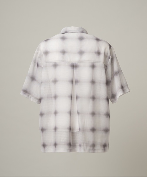 CASPER JOHN（キャスパージョン）の「See-through check shirts/シースルーチェックシャツ（シャツ/ブラウス・メンズ・ネイビー/ホワイト/ブラック・X-SMALL/LARGE/MEDIUM/SMALL）」の22枚目の写真