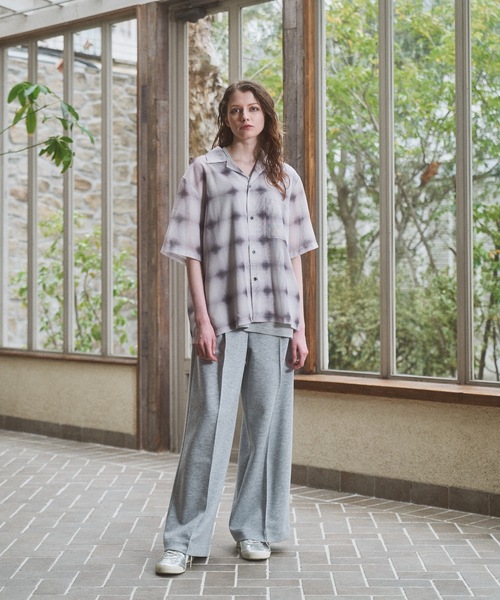 CASPER JOHN（キャスパージョン）の「See-through check shirts/シースルーチェックシャツ（シャツ/ブラウス・メンズ・ネイビー/ホワイト/ブラック・X-SMALL/LARGE/MEDIUM/SMALL）」の4枚目の写真