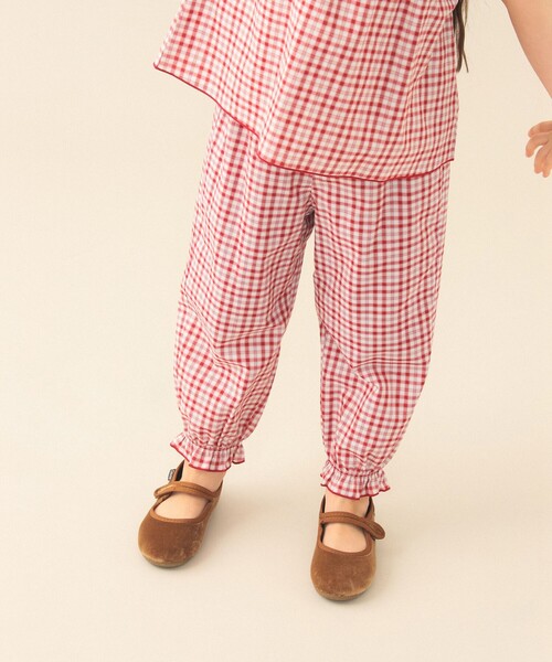 BEAMS mini(ビームスミニ)の「【WEB限定】チェック パンツ 2026SS(90~130cm)(その他パンツ・キッズ・ネイビー系/レッド系・130/120/110/100/90)」の1枚目の写真