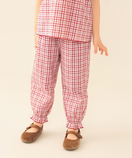 BEAMS mini(ビームスミニ)の「【WEB限定】チェック パンツ 2026SS(90~130cm)(その他パンツ・キッズ・ネイビー系/レッド系・130/120/110/100/90)」の3枚目の写真