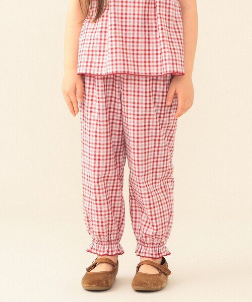BEAMS mini(ビームスミニ)の「【WEB限定】チェック パンツ 2026SS(90~130cm)(その他パンツ・キッズ・ネイビー系/レッド系・130/120/110/100/90)」の4枚目の写真